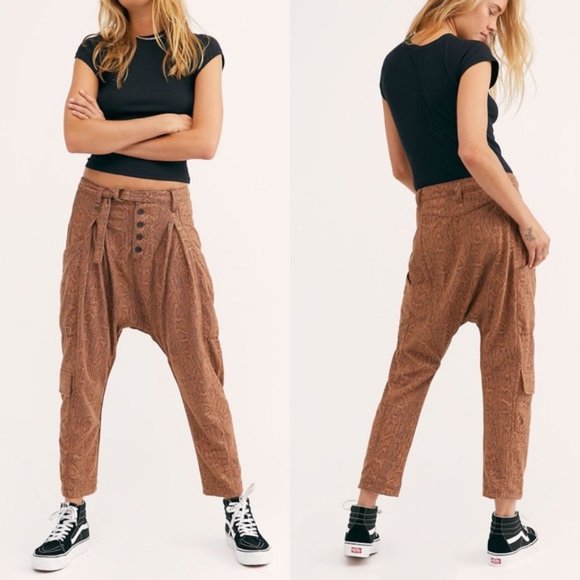 Free People Pants - Free People Desert Days Harem Utility Pants